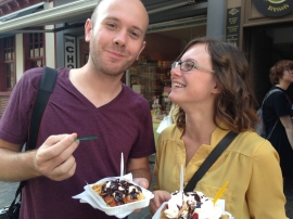 When in Belgium.... get chocolates and waffles. obviously.